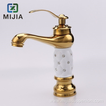 European Style Brass Diamond Old Bathroom Faucets